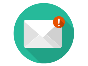 Vector of an email alert icon